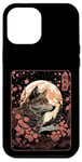 Coque pour iPhone 15 Pro Max Loup et lune Hokkaido japonais, art naturel, femmes, hommes,