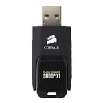 Corsair (CMFSL3X1-64GB) Flash Voyager Slider X1 64GB USB 3.0 Capless Sliding Flash Drive,Black