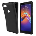 Motorola Moto E6 Play - Silicon TPU Mjuk Skal - Svart Svart