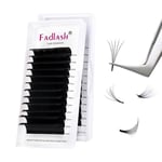 Fadlash Easy Fan Lashes C Curl 0.07 15-20mm Mixed Length Russian Lashes Natural Look Self Fanning Eye Lashes Automatic Blooming Russian Eyelashes Extensions(0.07-C-1520)