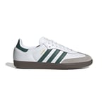 adidas Original Samba OG - Vit/Grön/Clear Granite - Inomhus (IC), storlek 45⅓