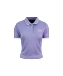 Puma x Rihanna Fenty Baby Polo Cropped Shirt Lavender Womens Top 574286 01 - Purple Nylon - Size 10 UK