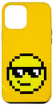 Coque pour iPhone 12 Pro Max Cool Smile Face Pixel Illustration Graphic Designs