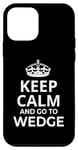 Coque pour iPhone 12 mini Wedge Souvenirs / « Keep Calm And Go To Wedge Surf Resort! »