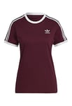 adidas H06774 3 STRIPES TEE T-shirt Women's victory crimson 44