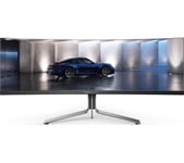 AOC PD49 5K Ultra HD 49" Curved Quantum Dot QD-OLED Gaming Monitor - Black, Black