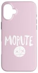 Coque pour iPhone 16 Plus Morute Esthétique Poupée effrayante + Adorable Horreur Goth Croix