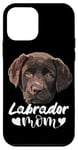 Coque pour iPhone 12 mini Chocolate Lab Mom