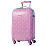 SKPAT - Valise Cabine 55x40x20, Valise Cabine, Valise À roulettes, Valise Roulette, Valise Rigide, Résistant, Légère 66450, Rose