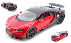 Bugatti Chiron Sport Rouge / Black 1:18 Model 11044R Bburago