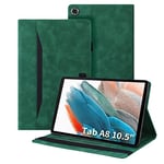 Auslbin Coque Tablette Samsung Tab A8 (10.5" 2021) Housse de Cuir PU avec Fonction Support Étui de Protection Tablette pour Protection Galaxy Tab A8 SM-X205/SM-X200 (Vert)