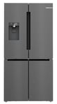 Bosch Series 6 605L French Door Bottom Freezer, Brushed Black Steel Anti-Fingerprint