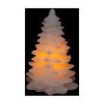 Paris Prix - Bougie Déco Led sapin 10cm Blanc