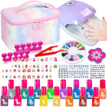 Lubibi Kids Nail Polish Sets - Gifts for Girls Water-Based Peel-off Nail Varnish