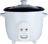 1.8L Slow Cooker Large Round Rice Cooker 700W White Removable Bowl Food Steamer