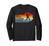 Cricket Game Eat Sleep Cricket Repeat Cricket Lovers Player Long Sleeve T-Shirt