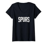 Womens SPURS V-Neck T-Shirt