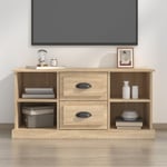 Meuble TV，Meuble de Rangement，Banc TV chêne sonoma 99,5x35,5x48 cm bois d'ingénierie CFW105967