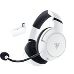 Razer Kaira HyperSpeed - Casque de Jeu sans Fil multiplateforme pour Xbox (HyperSpeed Wireless, diaphragme Triforce 50 mm, Micro HyperClear, Coussinets en Mousse à mémoire de Forme FlowKnit) Blanc