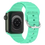 Resistant Silikonarmband Apple Watch 45mm Series 7 grön