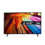 LG 43UT80006LA 43-Inch 4K UHD Smart TV, (α5 AI Processor Gen7, Freeview Play and Amazon Alexa, 60Hz), Ashed Blue [Model 2024]