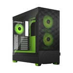 Fractal Design Pop Air RGB Green Core Mid Tower Tempered Glass PC Case - FD-C-POR1A-04