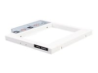 SilverStone Treasure TS08 - Adaptateur pour baie de stockage - 2.5" - 5,25" Slim Line à 2,5" - blanc