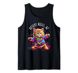 Desert Hills Arizona Dancing Cat Colorful Cute Kitty Design Tank Top