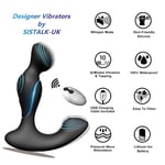 Dual Ends Prostate Massager Anal Butt Plug Vibrator Dildo Male Sex Toys For Men