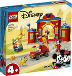 LEGO Disney 10776 Le camion de pompiers et la caserne de pompiers de Mickey...