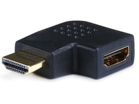 HDMI-adapter, 19-pinners hann til hunn, vinklet 90°