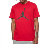 NIKE CJ0921-687 M J JUMPMAN SS CREW T-shirt Men's GYM RED/BLACK Size 2XL