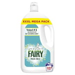 Fairy Non Bio Laundry Detergent Washing Liquid, 107 Washes, For Your Family's Sensitive & Delicate Skin