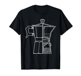 Moka Pot Italian Coffee Pot - Coffee Lover T-Shirt