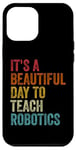 iPhone 12 Pro Max Vintage Robotics Instructor Inspiring Young Innovators Retro Case