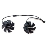 ventilateur refroidisseur GPU 4.6cm FS1250-S2053A 12V 0.19A pour GIGABYTE GeForce GTX1650 1630 OC - Type a pair of fans