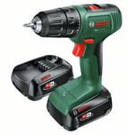 Bosch Borrskruvdragare 18V-40 med 2x1,5Ah batteri och laddare