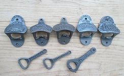 IRONMONGERY WORLD® Vintage Style COLLECTABLE Wall Mounted Coke Beer Bottle Opener Stocking Filler (Hull Brewery)