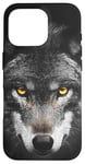 iPhone 16 Pro Wolf Lovers Black Wolf Wild Animal Lovers Wolf Illustration Case