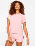 adidas Womens Running Own The Run T-shirt - Pink, Pink, Size S, Women