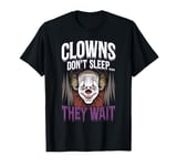 Terrifying Clown Face Killer Clown Costume Horror Vibes T-Shirt