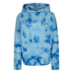 Hurley Hrlb Tie Dye Pullover Hoodie Sweat-Shirt, Bleu (Blue Gaze), 8 Ans Fille