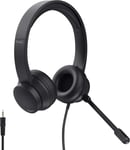 Ayda Casque Avec Micro Léger On Ear 3.5Mm, Arceau Réglable, Câble 1,8 M, Microphone Flexible, Casque Audio Pc Filaire Pour Ordinateur, Portable, Bureau, Teletravail, Chat, Teams, Zoom - Noir