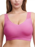 Chantelle Soft Stretch V-Neck Lace Padded Cropped Bra