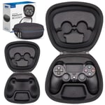 Sisma Game Controller Holder Storage Case for PS4 Official DualShock 4 Wireless Controller, Heavy Duty Protective Cover Hard Shell Pouch Fit, Black