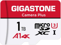 Carte Mémoire 1 to, Camera Plus Série, Vitesse jusqu'à 150/120 Mo/s, pour GoPro, DJI, Drone, Insta360, Caméra de Surveillance, 4K Vidéo A1 V30 U3 MicroSDXC avec Adaptateur SD.[G125]