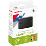 Disque dur externe TOSHIBA Pack 4To canvio basics + Housse