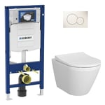 Pack Bati support Geberit et WC-suspendu VitrA Integra blanc