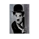NDFGB Charlie Chaplin Classic Poster Decorative Painting Canvas Wall Art Living Room Posters Bedroom Painting 20x30inch(50x75cm)