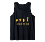 Italy pasta dishes, spaghetti noodle Eat & Run pasta Tank Top